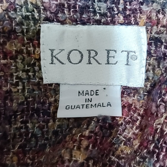 Koret Wones Wool Blend Blazer Jacket Multi-colored Sz 12 EUC READ - Picture 4 of 5